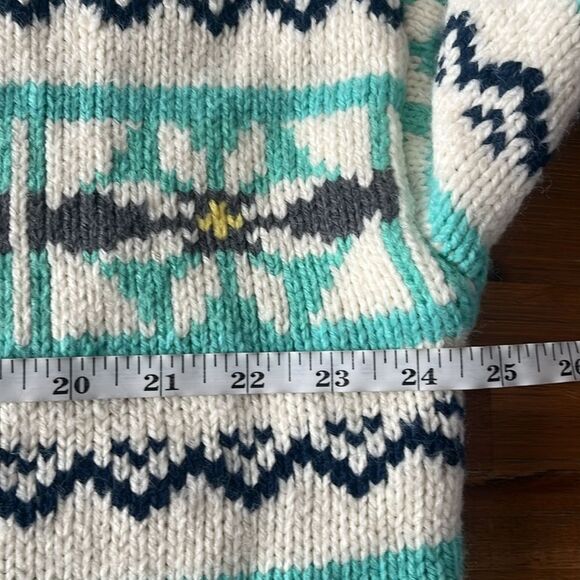 NWOT American Eagle AE Size M Oversized Fairisle Chunky Mock Neck Sweater - Picture 8 of 10